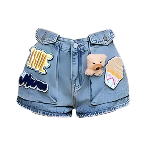 IQC Синие Женские Джинсовые Шорты