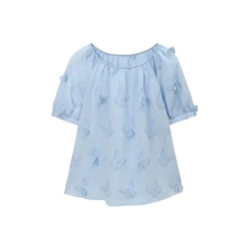 MISHOW Синий цвет морской соли Женские Рубашки