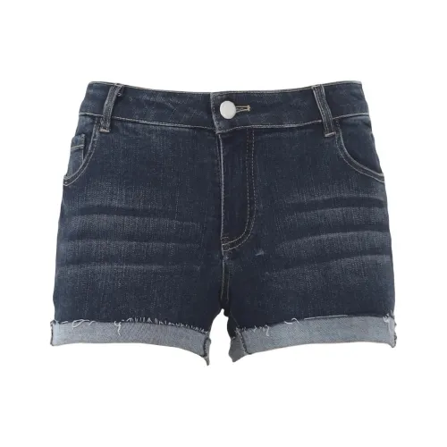 GEZITAI Темно-синие женские джинсовые шорты