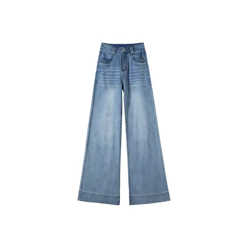 ONNFB Светло-синие Брюки Женские Джинсы