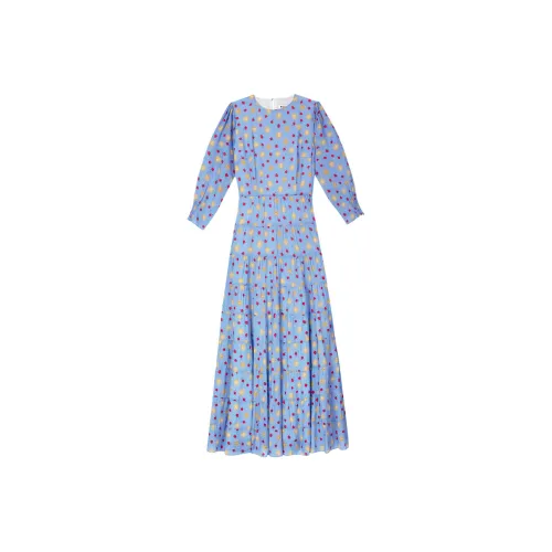 Rixo Blue Женские Длинные Платья с Рукавами