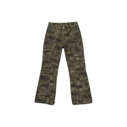 BQERTY Зеленый камуфляж Женские джинсы
