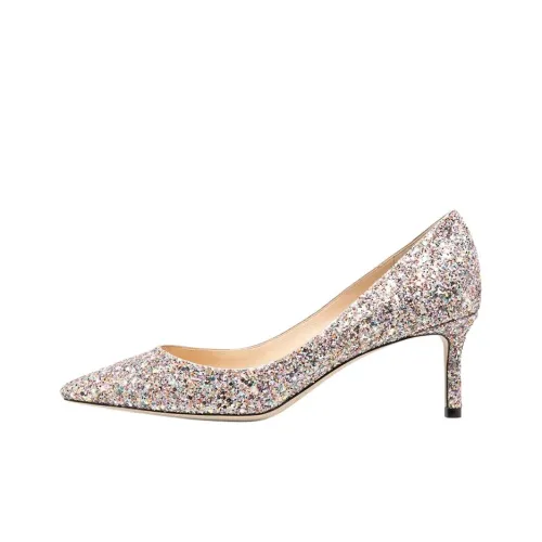 Jimmy Choo Romy 60 Тонкий каблук Высокие каблуки Женские Розовый Фиолетовый