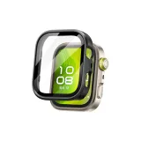 Черный [Высокая прозрачность закаленное стекло интегрированный защитный чехол]