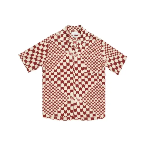 RHUDE Red Men's Shirts RHUDE Красные Мужские Рубашки