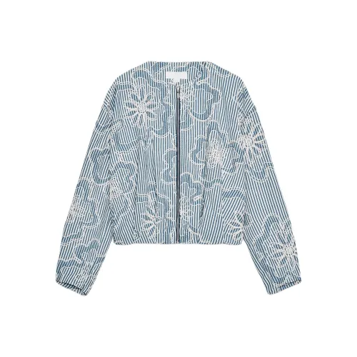 ZARA Синие / Белые Женские Куртки