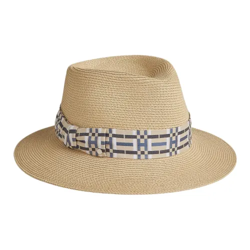 HERMES Бумага Шляпы ведра Женские Естественный