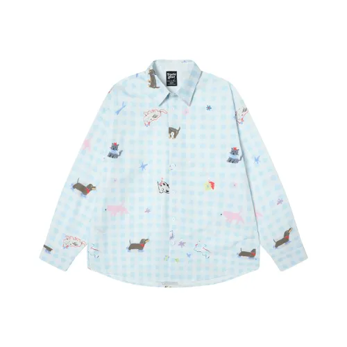 YONGYAN Синий Унисекс Рубашки