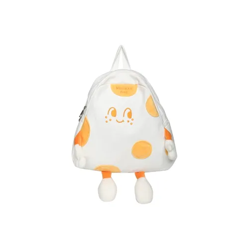 Vack Нейлон Рюкзак Стандартный Женские Белый Желтый