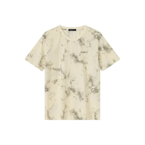 CAISEDI Абрикос Мужская T-Рубашка