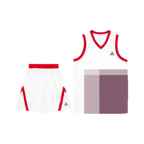 PEAK Баскетбольный костюм мужской полностью белый