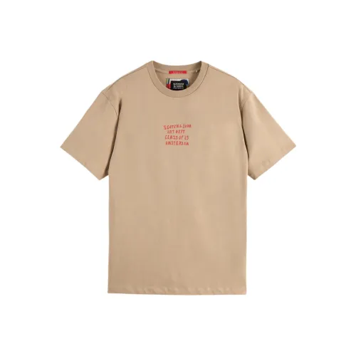 Scotch&Soda Тауповая Мужская T-Рубашка