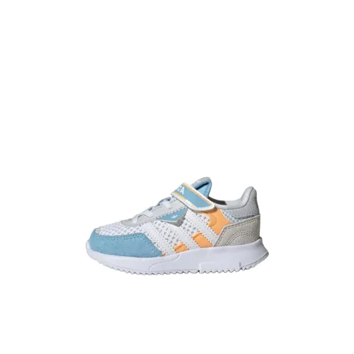 Adidas Originals Retropy F2 Устойчивая к истиранию Низкая Обувь для малышей Белый Синий Infant и Toddler
