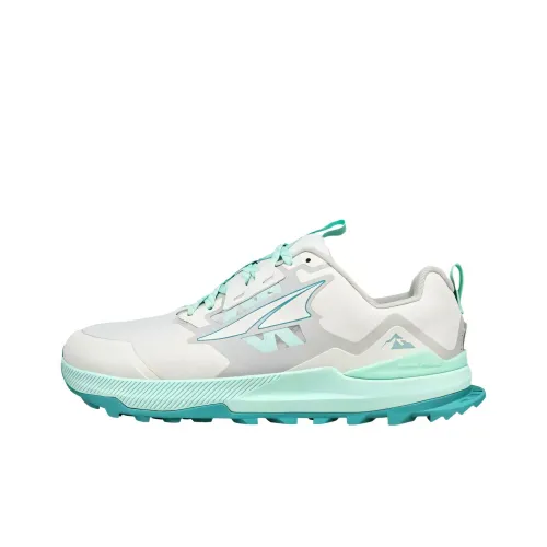 Altra Lone Peak 7 Low Топ Беговые кроссовки Женские Синий Зеленый