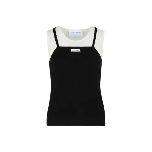 Valeria Obbaco Майка Женская Черный Белый