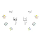 Милый кот синий набор из 5 штук