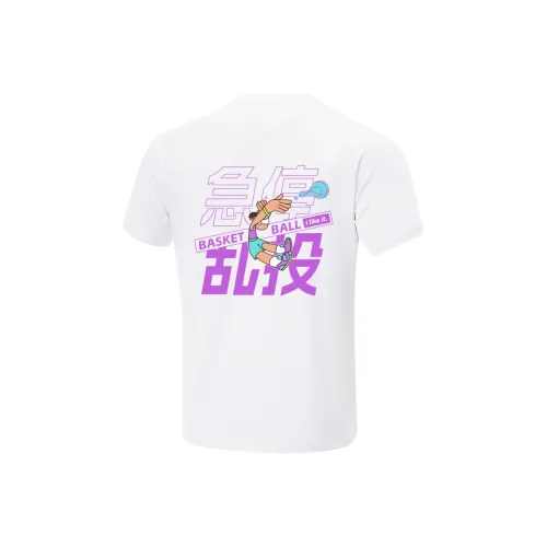 Подкладка Короткий рукав Т-рубашка Унисекс Белый