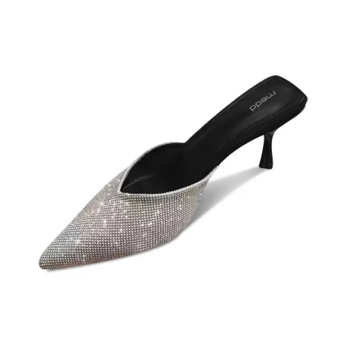 Medd Антизапахивающие Устойчивые к истиранию Домашние тапочки Женские Серебряные