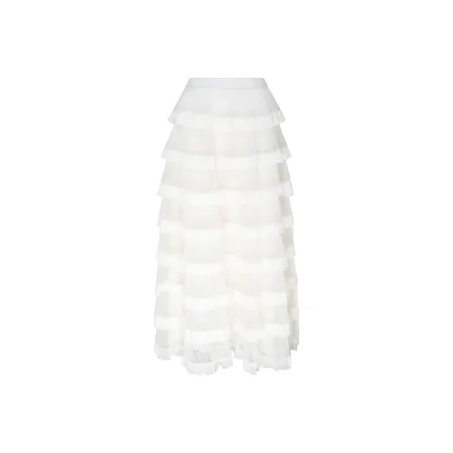 RED VALENTINO Белая Женская Повседневная Длинная Юбка