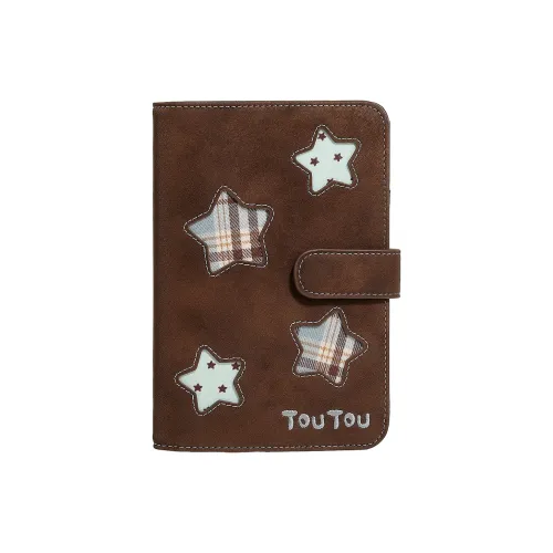 TOUTOU Обложки для паспорта, шоколадно-коричневые, женские