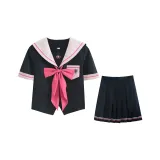 Jinxun Женские Короткий рукав + Короткая юбка + Длинный хвост с галстуком-бабочкой