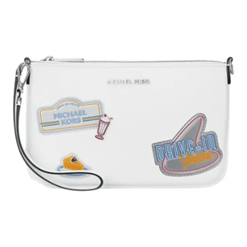 MICHAEL KORS Jet Set Полиуретановая смесь Клатч Женский Светло-белый