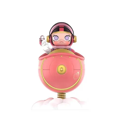 POP MART Коллаборация Edition Mega SPACE MOLLY 100% Пион Цветение Прозрачный Слепой Бокс с Карточкой 11см