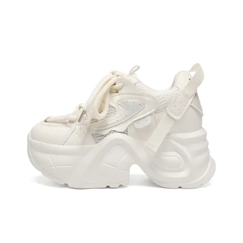 ZHR Пшеница Амортизация Устойчивость к истиранию Дышащий Низкий Топ Кроссовки с толстой подошвой Женские