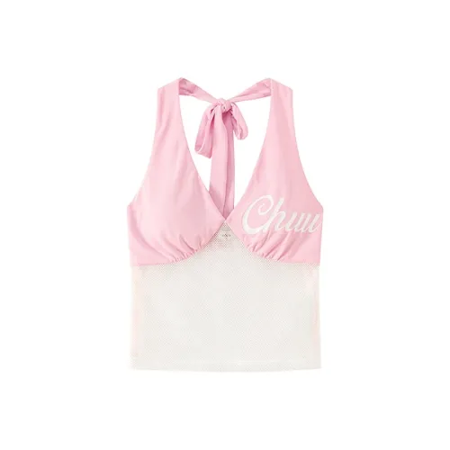 CHUU Светло-розовые Женские Майки