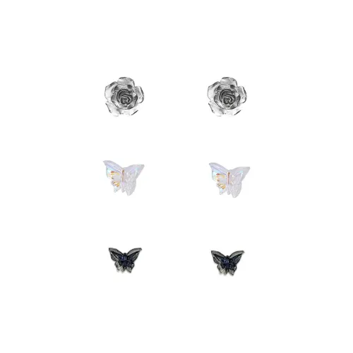 QIANTONG Акриловые серьги-гвоздики унисекс