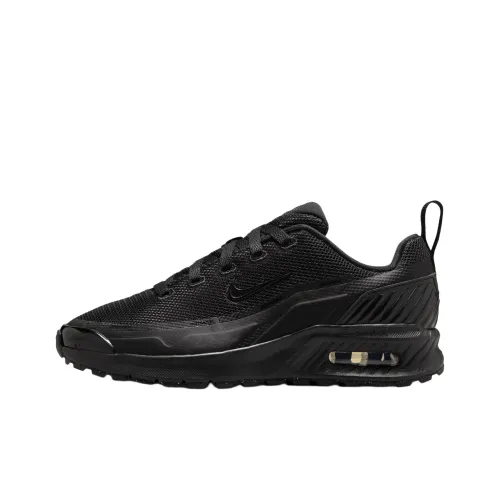 Nike Air Max BIA Амортизация Rebound Дышащий Низкий Топ Kids Lifestyle Shoes Black Подростки