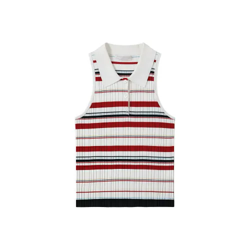 KYKW Красный и Белые полосы Женские Майки