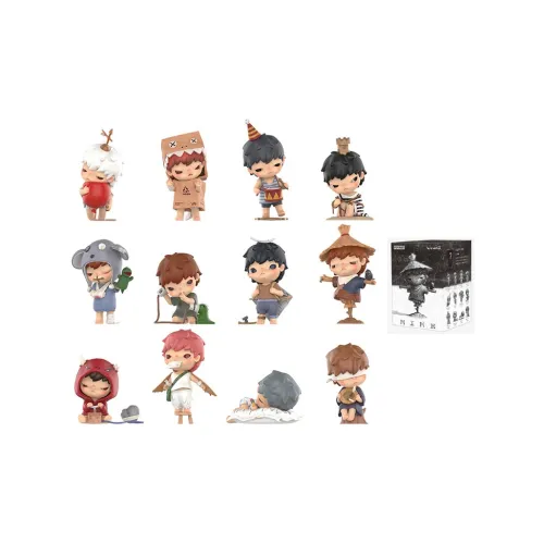 POP MART HIRONO NIRONO Четвертое поколение Mute Drama Коллекция Фигурка Слепые коробки Один Mystery Коробка Целая коробка 12 шт