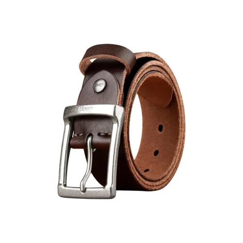 Jeep Первый слой Однослойный Коровья кожа Ремни Мужской 3,75 см