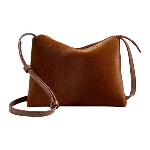 KHAITE Lambskin Crossbody Bag Shoulder Bag Women's Brown