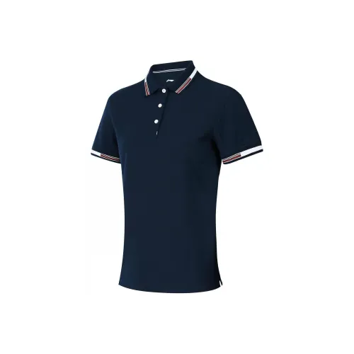 LINING Поло Женское Морской Синий