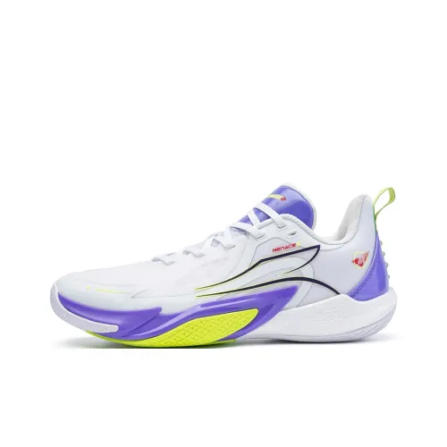 361° Blitz 2 Rebound Дышащий Slip Resistant Низкий Топ Баскетбольные кроссовки Мужской Белый Синий