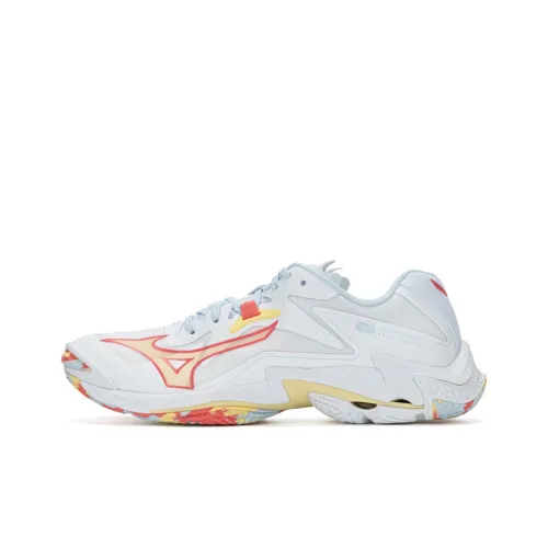 Mizuno Wave Lightning Z8 Тренировочные Кроссовки Низкие Top Lava White Unisex