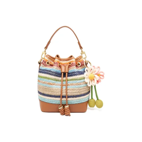 AOKANG Ткань Ведрообразная Сумка Сумка через плечо Маленькая Сумка для женщин Многоцветная