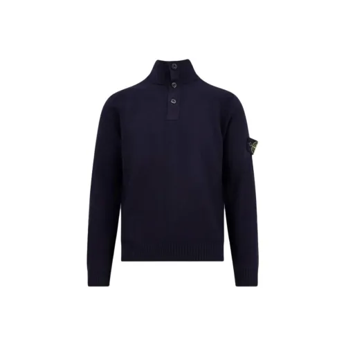 STONE ISLAND Свитер Мужской Темно-синий