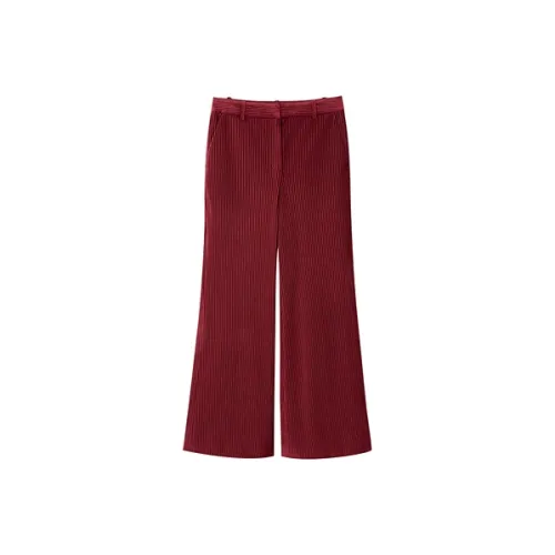 OVV Бордово-красные Женские Повседневные Брюки