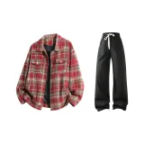 2 пачки (Красный топ + Черные штаны)