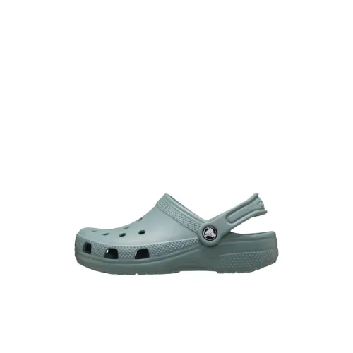 Crocs Classic Clog Устойчивый к истиранию Низкий Топ Детские Сандалии Зеленые Детские