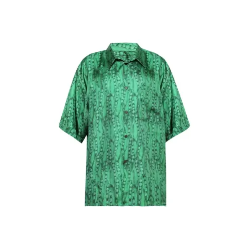 GIVENCHY Зеленые Мужские Рубашки