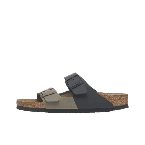 Birkenstock Arizona Split ЭВА Слипоны Унисекс Черный Серый Узкая версия