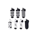 7 шт, Толстые полосы *2 + Корова *2 + Полоска + Корова Блок + Черный