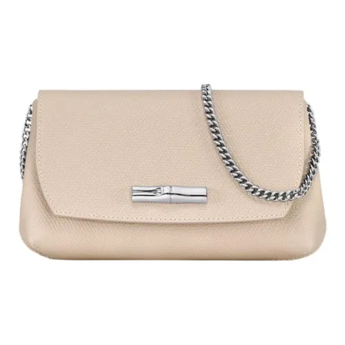 LONGCHAMP Roseau Сумка через плечо из коровьей кожи женская бежевая