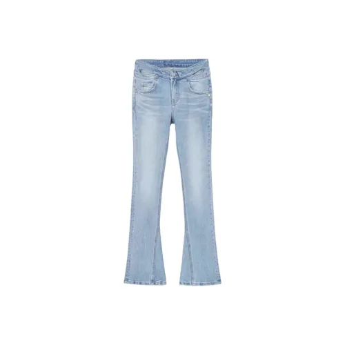 BISOU D'EVE Винтажные синие брюки Женские Джинсы