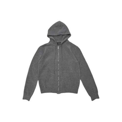 Undermycar SS25 ASSASSIN Вельвет Пряжа KNIT ZIPPED Толстовка Трикотаж Мужской