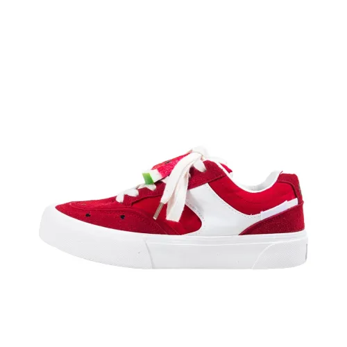 BOOM GUY POW Взрывной Энергия 100% Износостойкий И Легкий Низкий Топ Скейтборд Кроссовки Женские Красный